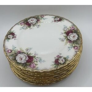 Royal Albert Old Country Roses 8 Bread & Butter Plates Bone China